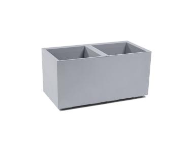 Zdjęcie: Donica Karo Eco 80x40x40 cm beton szary LAMELA