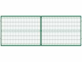 Brama dwuskrzydłowa 3D 4x1,2 m ocynk+ral6005 POLBRAM