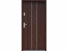 Drzwi wejściowe do mieszkań Bastion A-40 Orzech japoński 90 cm prawe ODO KR CENTER