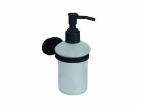 Dozownik mydła Go z uchwytem czarny mat BISK