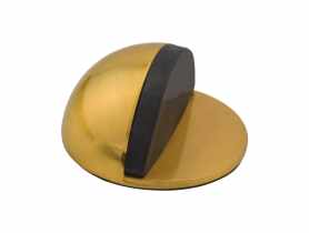 Odbojnik drzwiowy kulisty DB-001-S mosiężna satyna, samoprzylepny METRO