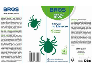 Zdjęcie: Oprysk na kleszcze Zielona Moc 120 ml BROS