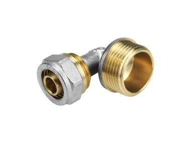 Zdjęcie: Kolanko skręcane PEX 16x3/4 gwint zewnętrzny TYCNER