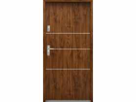 Drzwi wejściowe do mieszkań Bastion A-66 Dąb złoty 80 cm prawe ODO KR CENTER