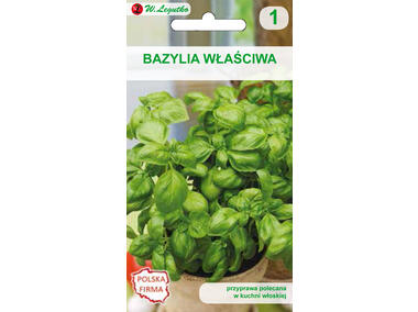 Zdjęcie: Bazylia właściwa nasiona tradycyjne 1 g W. LEGUTKO