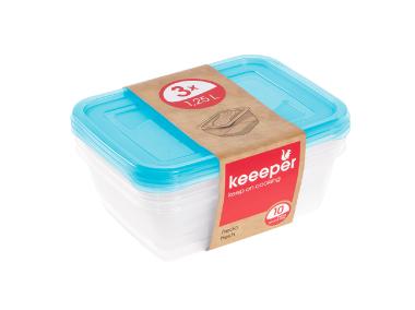 Zdjęcie: Zestaw 3 pojemników fredo fresh 1,25 L KEEEPER