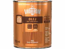 Olej do drewna teak naturalny D02 0,75L VIDARON