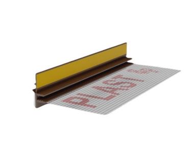 Zdjęcie: Listwa PVC BP13 Midi L300 9/3 orzech ciemny, z siatką i z uszczelką BELLA PLAST
