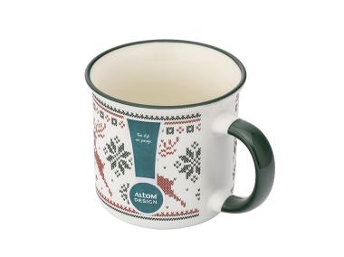 Zdjęcie: Kubek prosty 400 ml dekoracja scandi winter D ALTOM DESIGN