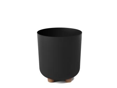 Zdjęcie: Donica Sofia 19 cm czarna LAMELA PLASTIC