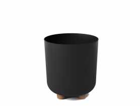 Donica Sofia 19 cm czarna LAMELA PLASTIC