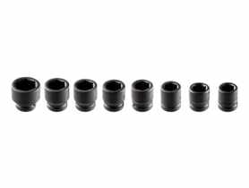 Nasadki udarowe 3/4", 26-38 mm, zestaw 8 sztuk NEO