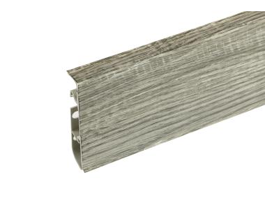 Zdjęcie: Listwa przypodłogowa PVC Hi Line Prestige 2,2x7,5 cm 2,50 m Sosna Ciemna Agas Mat CEZAR