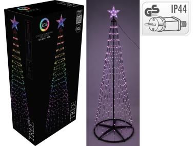 Zdjęcie: Choinka 300 cm 550 led rgb czarny KOOPMAN