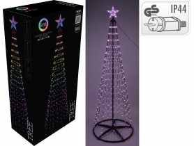 Choinka 300 cm 550 led rgb czarny KOOPMAN
