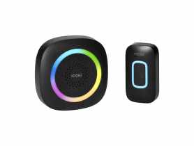 Dzwonek bezprzewodowy sieciowy czarny Pela VIRONE