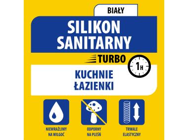 Zdjęcie: Silikon sanitarny TURBO 280 ml biały SOUDAL