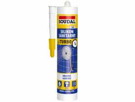 Silikon sanitarny TURBO 280 ml biały SOUDAL