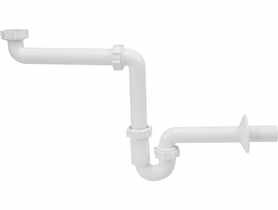 Syfon umywalkowy rurowy 1 1/4x32 mm bez spustu oszczędzający przestrzeń TYCNER