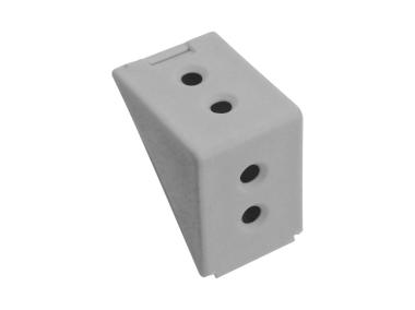 Zdjęcie: Złącze kątowe podwójne szare 12 sztuk METRO