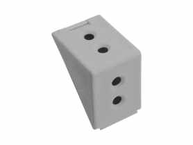 Złącze kątowe podwójne szare 12 sztuk METRO