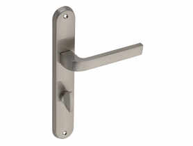 Klamka wewnętrzna Arco DH-95A szyld długi WC-P nikiel szczotkowany GAMET BASIC LINE