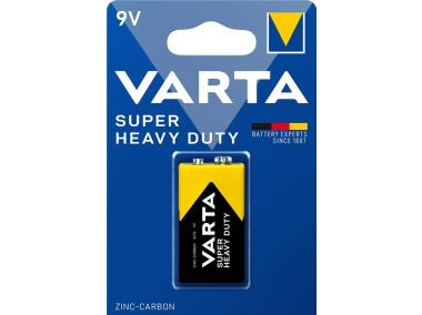 Zdjęcie: Bateria cynkowo-węglowa Super Heavy Duty 9 V (6F22) VARTA