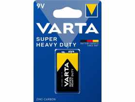 Bateria cynkowo-węglowa Super Heavy Duty 9 V (6F22) VARTA