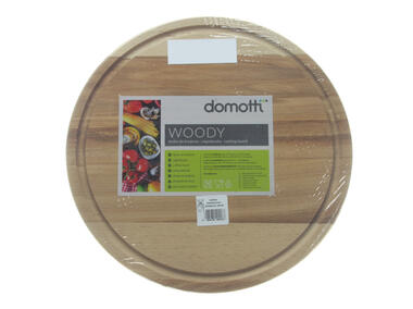 Zdjęcie: Deska do krojenia drewniana okrągła Woody 28 cm DOMOTTI