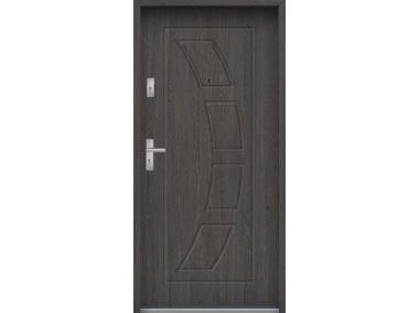 Zdjęcie: Drzwi wejściowe do mieszkań Bastion T-17 Wenge deska 90 cm prawe ODR KR CENTER