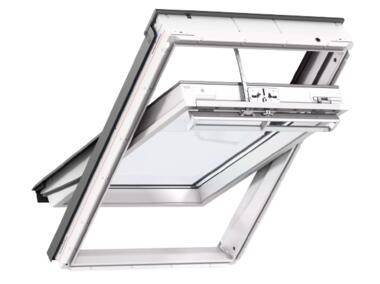 Zdjęcie: Okno elektryczne GLU 0061Z21A drewniano-poliuretanowe u góry, 78x140 cm VELUX
