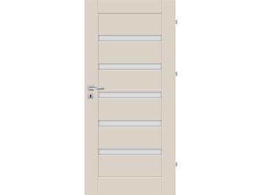 Zdjęcie: Drzwi wewnętrzne Credo 90P kaschmir FF, mleczna szyba, pokój NAWADOOR