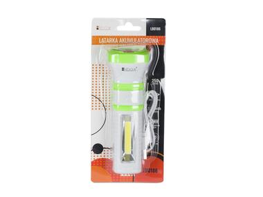 Zdjęcie: Latarka akumulatorowa LED COB+1 LED LB0186 LIBOX