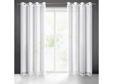 Zdjęcie: Firana gotowa Merida 140 x 250 cm biały EUROFIRANY