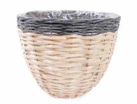 Osłonka wiklinowa na doniczkę 31x31x15 cm TIN TOURS