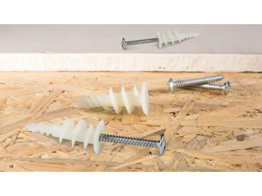 Zdjęcie: Łącznik nylonowy R-DRA-01 samowiercący 16x36mm z wkrętem 3,9x32mm 100 szt. RAWLPLUG