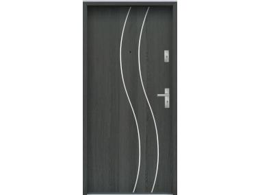 Zdjęcie: Drzwi wejściowe do mieszkań Bastion R-59 Grafit 80 cm lewe ODR KR CENTER