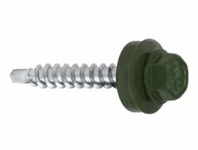 Wkręty do blachy farmery 4,8x25 mm zielone WKRĘT-MET