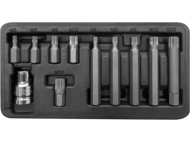 Zdjęcie: Zestaw końcówek 10 mm, XZN m5-m12, l=30/75 mm, 11 szt. PROLINE