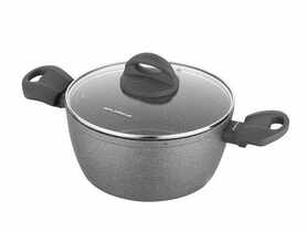 Garnek aluminiowy Lava Stone szary 18 cm 1,6 L FLORINA