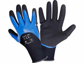 Rekawice nitrylowe czarno-niebieskie 11 LAHTI PRO