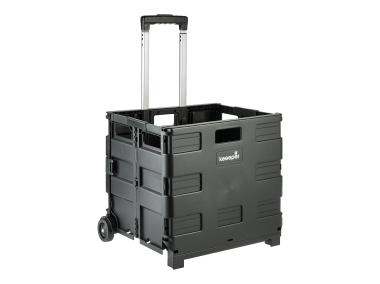 Zdjęcie: Wózek składany na zakupy Olli 65 L 35 kg black KEEEPER