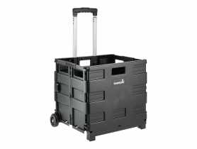 Wózek składany na zakupy Olli 65 L 35 kg black KEEEPER