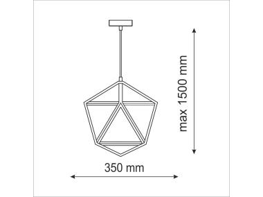Zdjęcie: Lampa wisząca Denmark czarna IL MIO