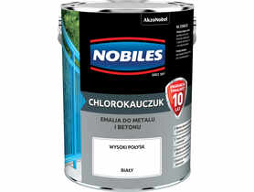 Farba emalia chlorokauczukowa 5 L biała NOBILES