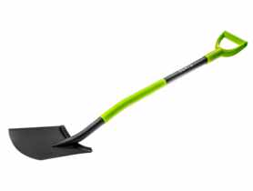 Szpadel ostry, metalowy trzonek, plastikowy uchwyt VERTO