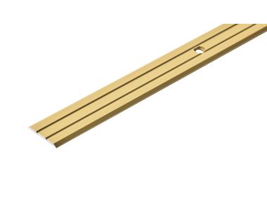 Zdjęcie: Profil progowy płaski klejony aluminium anoda 25 mm 0,9 m złoty CEZAR