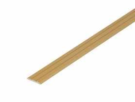 Profil progowy płaski klejony aluminium anoda 25 mm 0,9 m złoty CEZAR