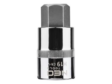 Zdjęcie: Końcówka sześciokątna na nasadce 1/2", H19 x 55 mm NEO