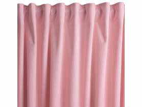 Zasłona welwetowa sztruks casual różowa 140x270cm CHIC HOME